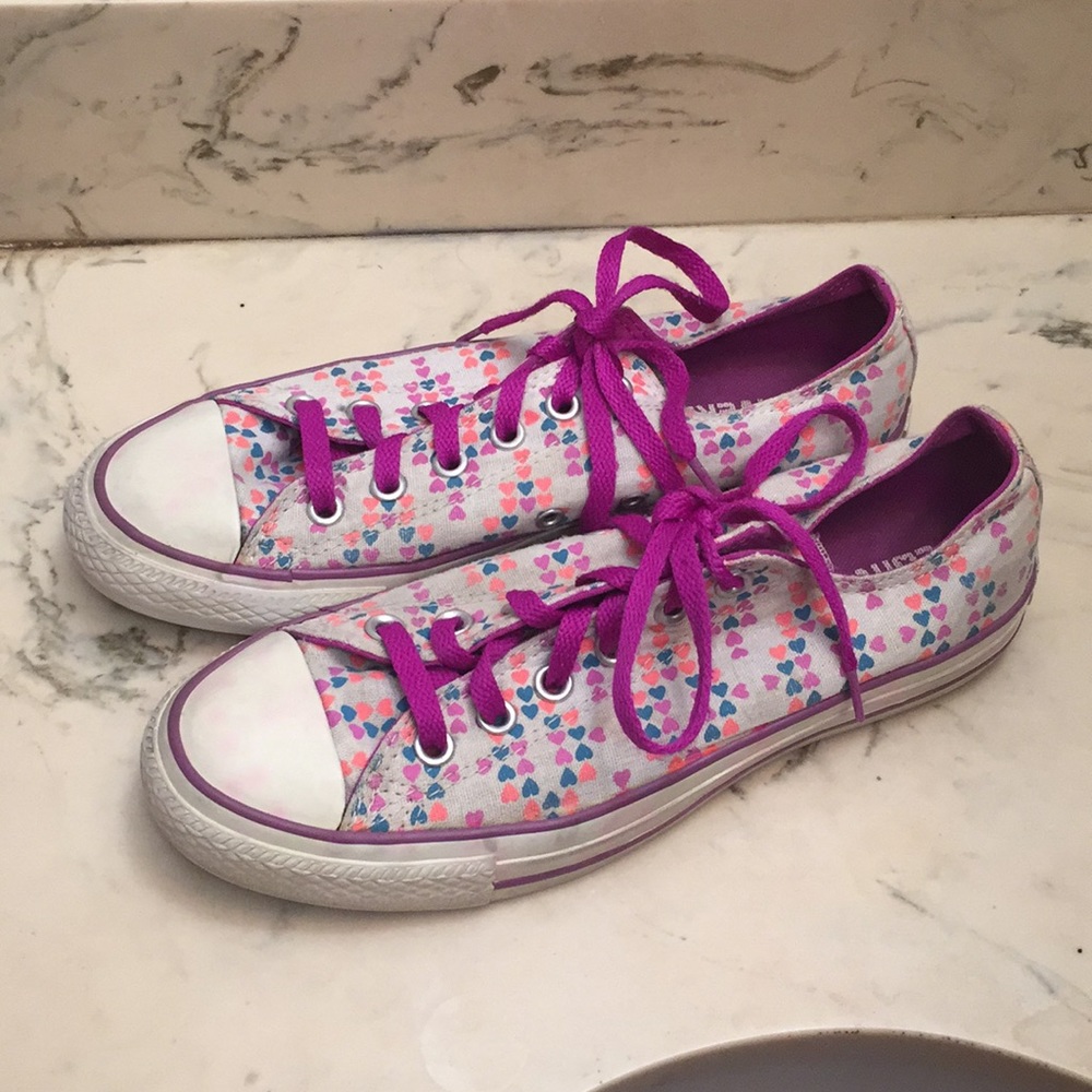 Heart Print Converse